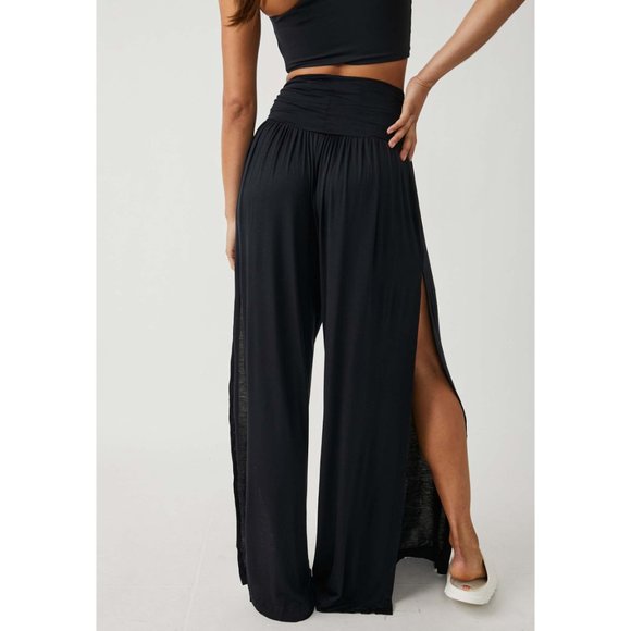 NWT FP Movement Just Breathe Wide Leg / Black - Picture 4 of 9